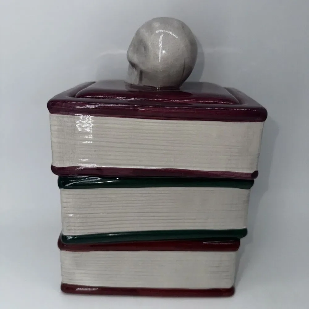 Mr.‎ Christmas Potions Brews Spells Books Cookie Jar Light Up Skull Witchcraft